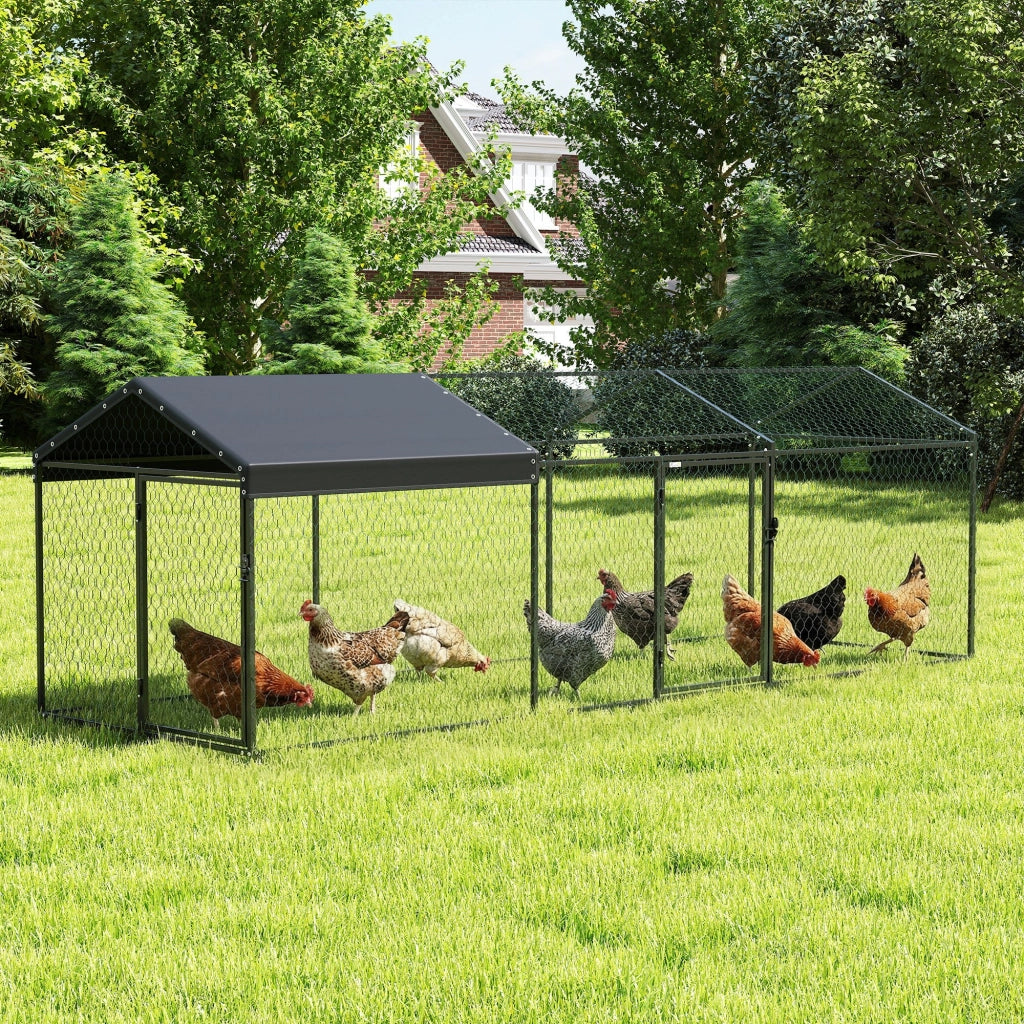 Pollaio per Galline ¨C Minimal ¨C Acciaio Zincato 3x1x1m