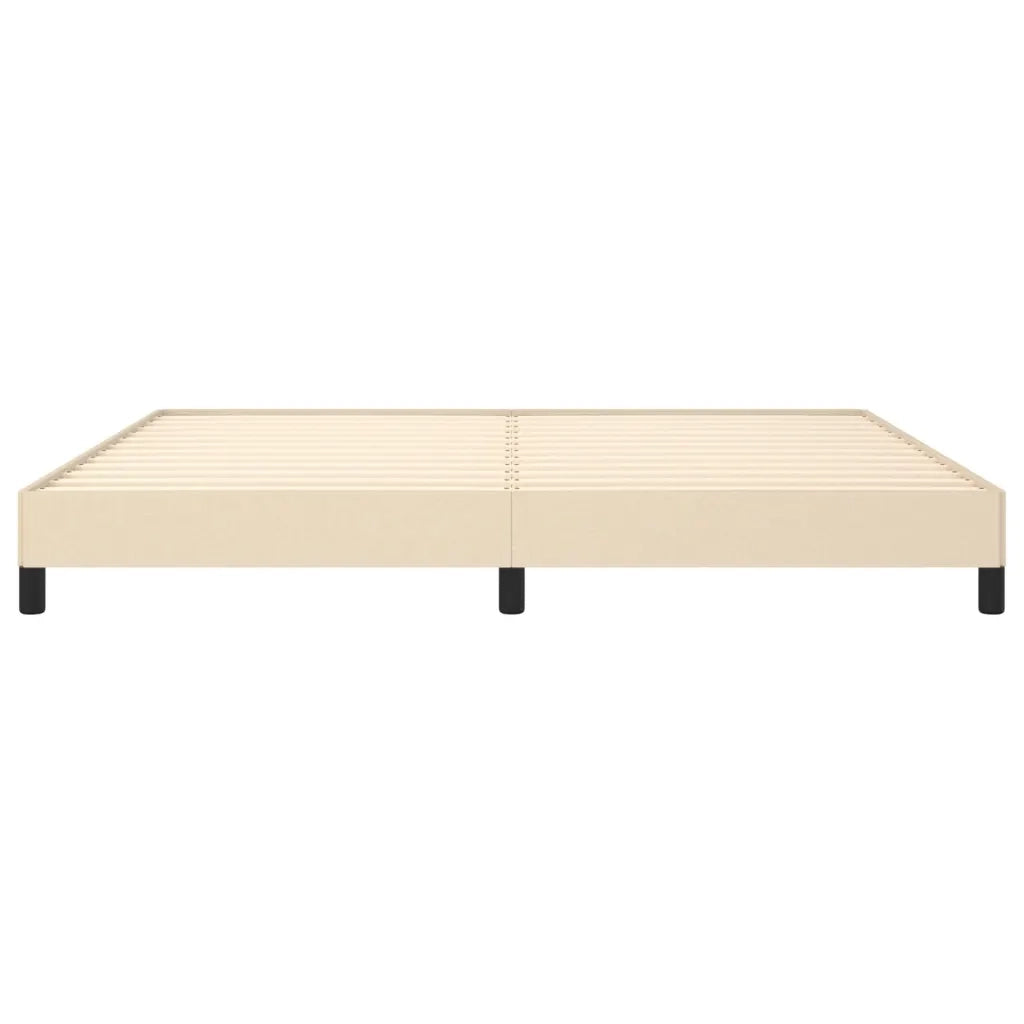 Letto matrimoniale | Letto per adulti | Giroletto senza Materasso Crema 200x200 cm in Tessuto