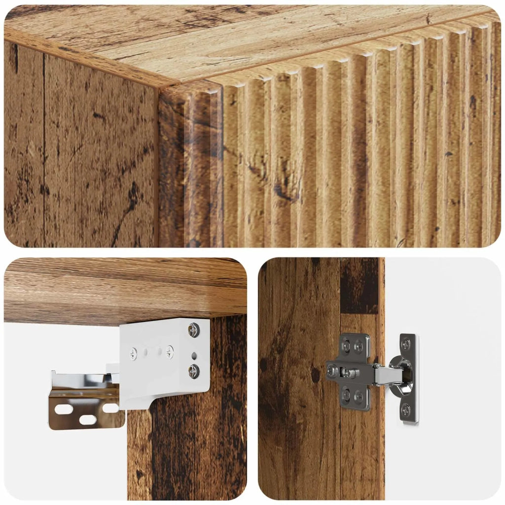 Mobiletto a muro 33 x 34,5 x 90 cm Legno ingegnerizzato 898933