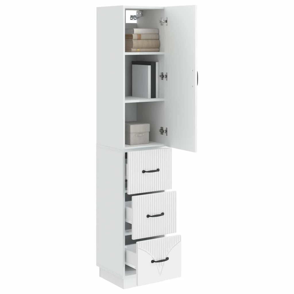 Set di armadi 2 pcs Bianco Lucido 33 x 34,5 x 87 cm 3416812