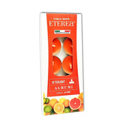 TEA LIGHT IN SET DA 10 PEZZI AGLI AGRUMI