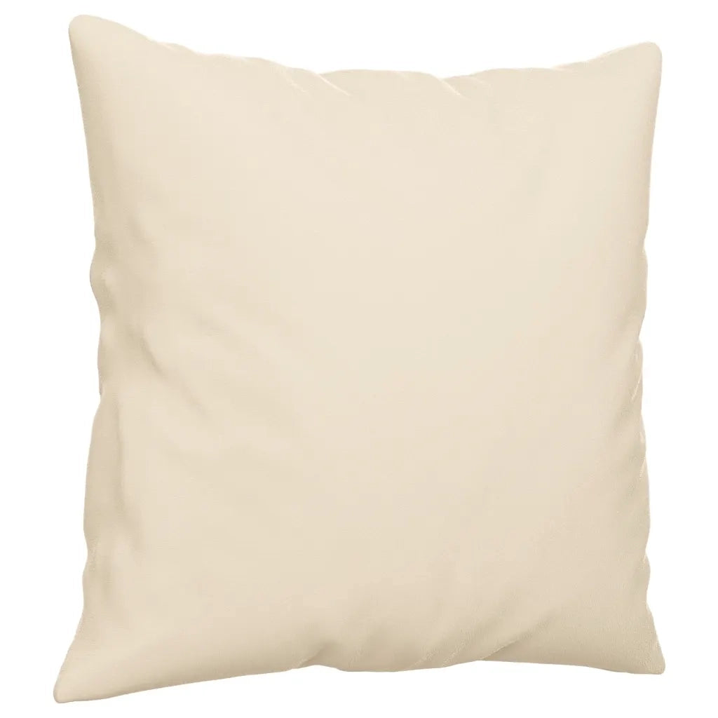 Set Divani 3 pz con Cuscini Beige in Tessuto Microfibra 3202307