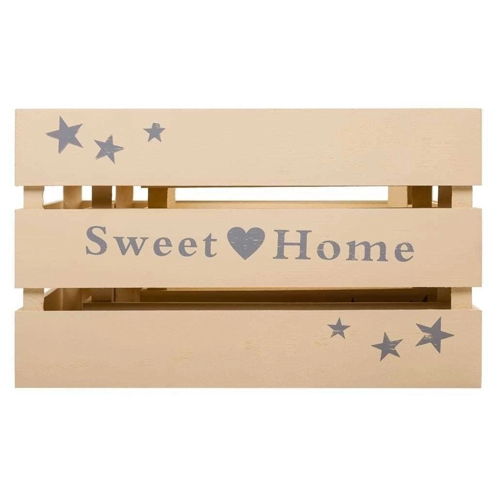 Set di 3 cassetti in legno laccato beige