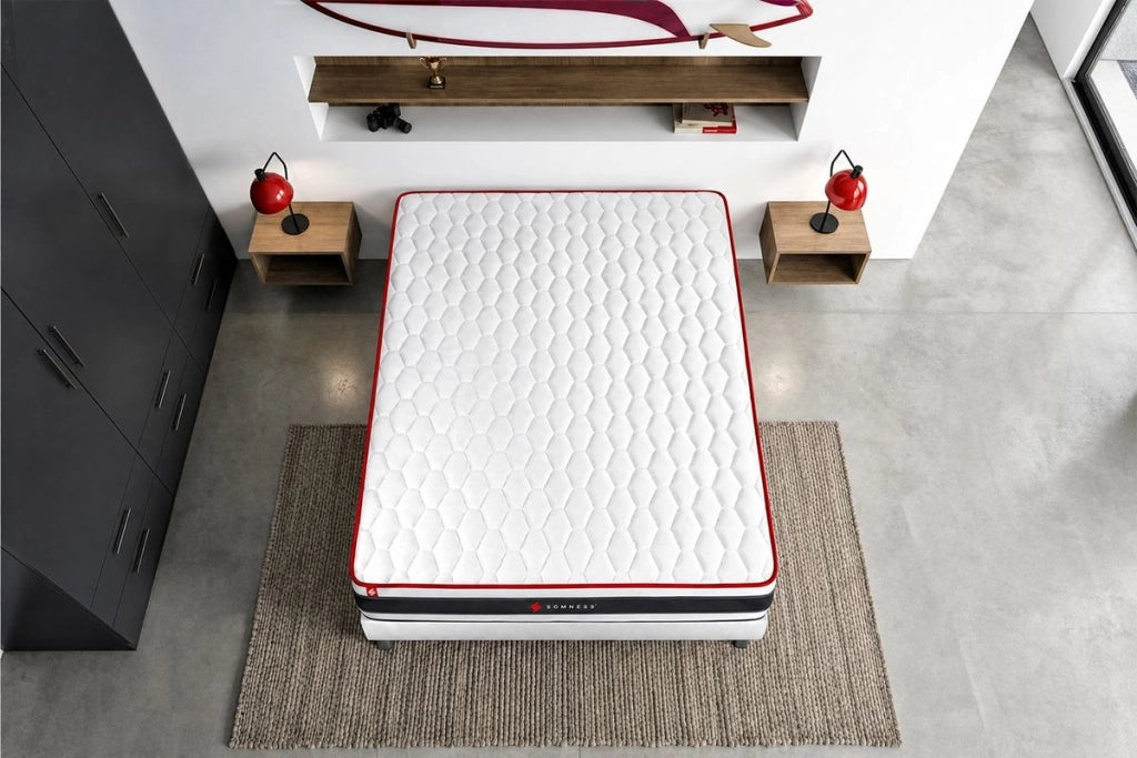 Materasso 160x200 cm Molle insacchettate e memory foam - Energy