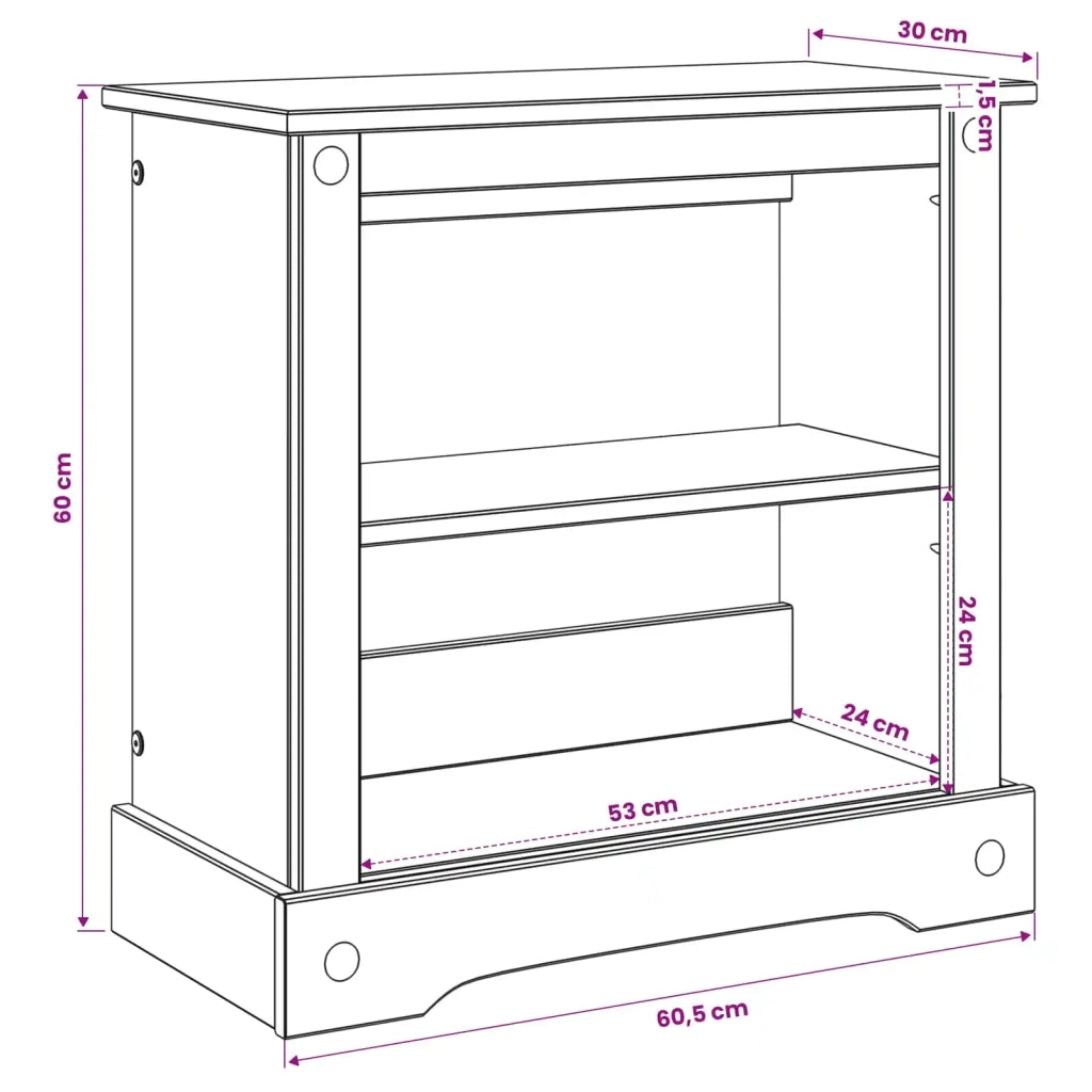 Supporto per Acquario Corona Marrone 60,5 x 30 x 60 cm 42034029