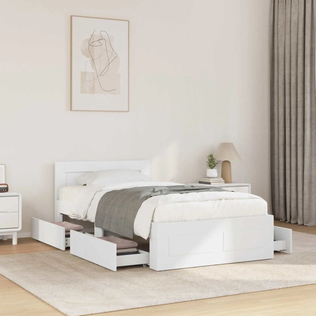 Struttura letto con testata Bianco 80 x 200 cm 3429677