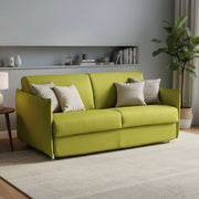 Gravere, Divano Letto 3 Posti Sfoderabile Made in Italy, 200x95 cm Verde