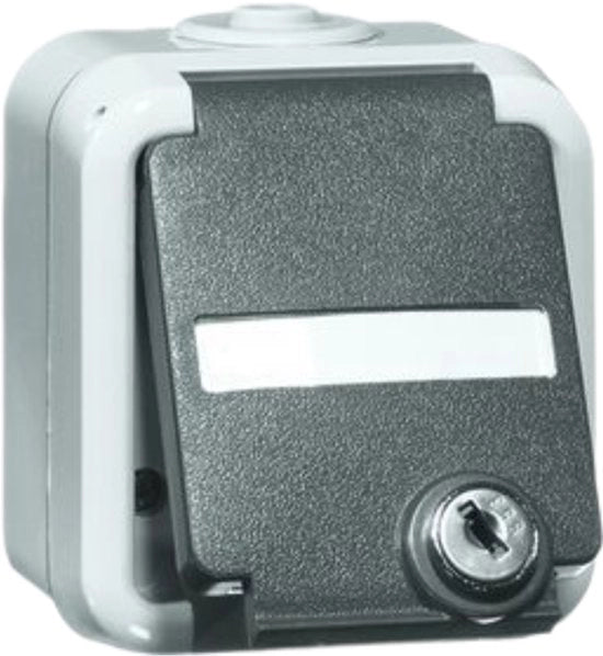 Pannello di controllo per parete con tecnologia di testo e di decriptazione.