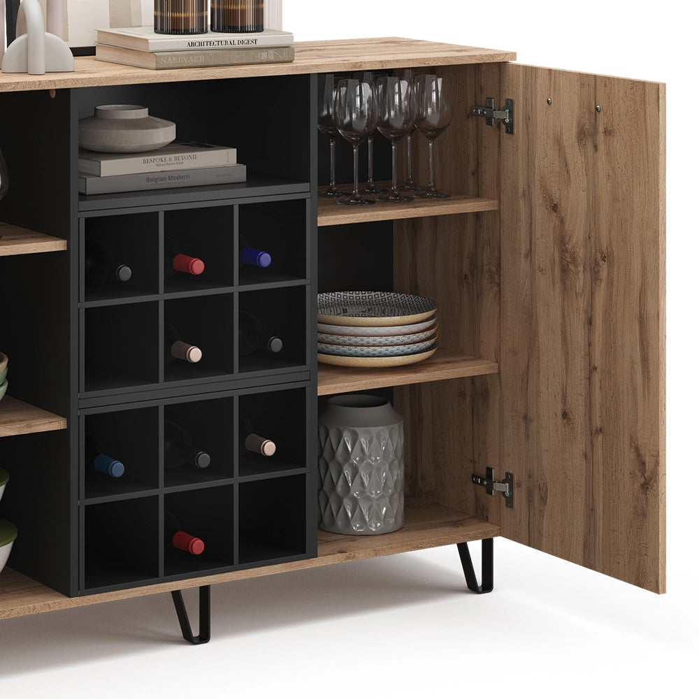 Vicco Credenza Marrone 38 x 100 cm con 2 porte