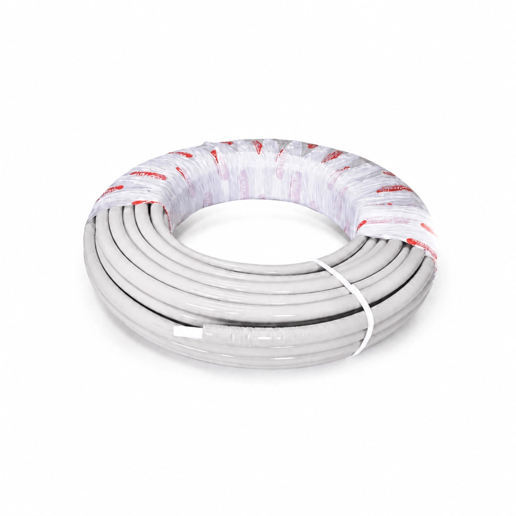 TUBO MULTISTRATO RIVESTITO BIANCO SERIE NICOLL SYSTEM PE-XB/AL/PE-XB - 026X3 - PE-XB/AL/PEXB - SPESSORE ISOLAMENTO 10MM - 50 pezzi - NIC