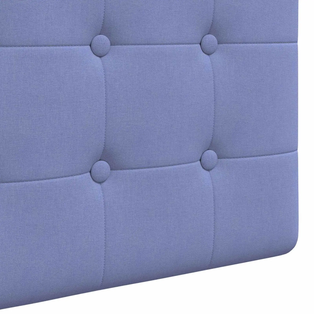 Testiera sospesa Con luce LED Blu jeans Tessuto 3424356