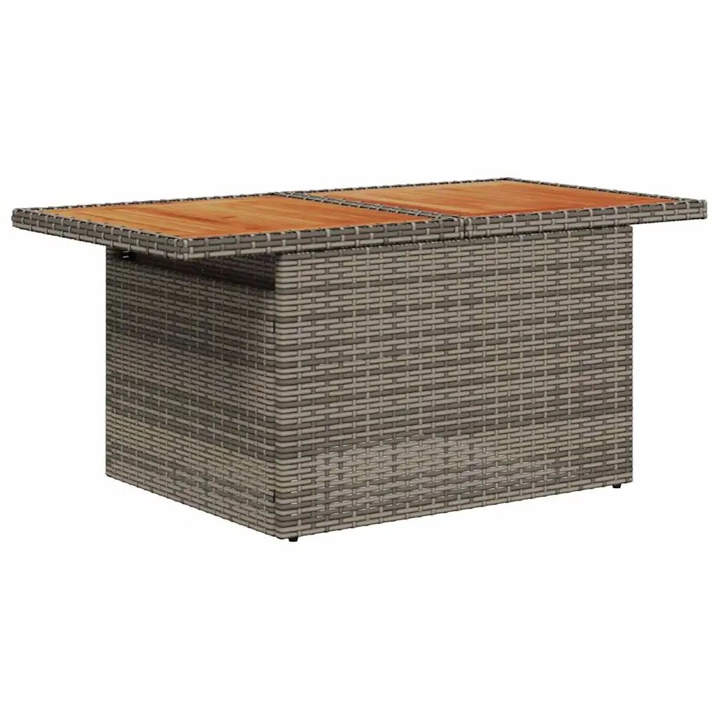 Set Divano da Giardino 9 pz grigio e blu navy 3349499