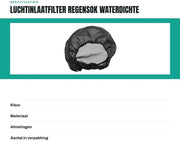 Filtro dell'aria universale - Copertura impermeabile - Copertura filtro dell'aria per pioggia - Copertura protettiva stoffa densa - Copertura filtro dell'aria per motori universale - Duraturo - 100% Nuovo