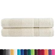 Asciugamani per Sauna SOLUND 2 pz | Teli per bagno Crema 80x200 cm 600 g/m2