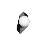 Applique Emibig Drifton K1 nero vetro acciaio E14 1 luce
