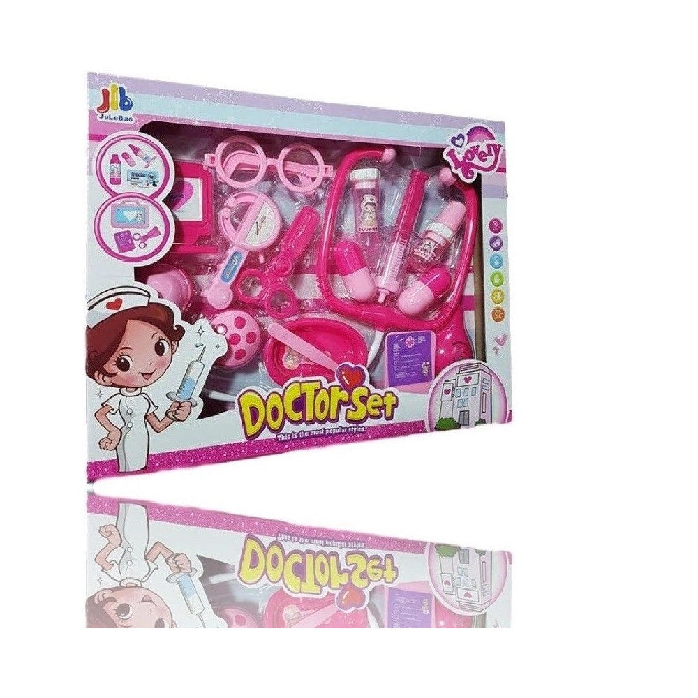 Trade Shop - Doctor Set Accessori Infermiera Dottore Gioco Giocattolo Bimba Bambina -