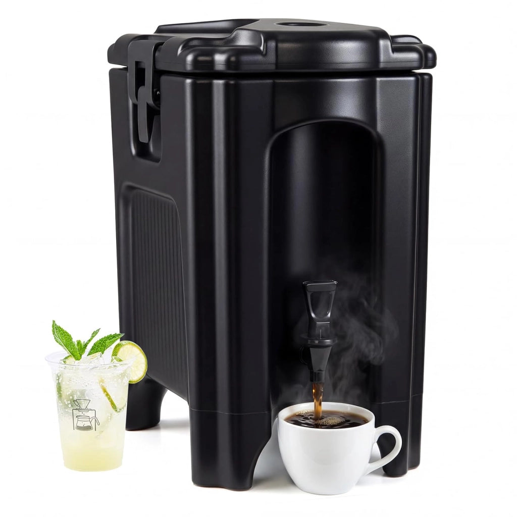 Distributore di Bevande Isolato da 16,5 L, Contenitore Isotermico per Distribuzione Bevande Calde e Fredde con Rubinetto e Maniglia, per Tè, Caffè e Acqua, per Bar, Buffet e Festa