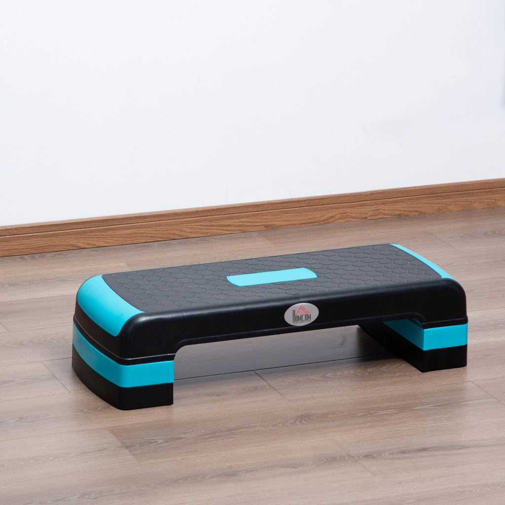 Stepper Fitness Regolabile ¨C Minimal ¨C 78x28x20 cm Nero e Blu