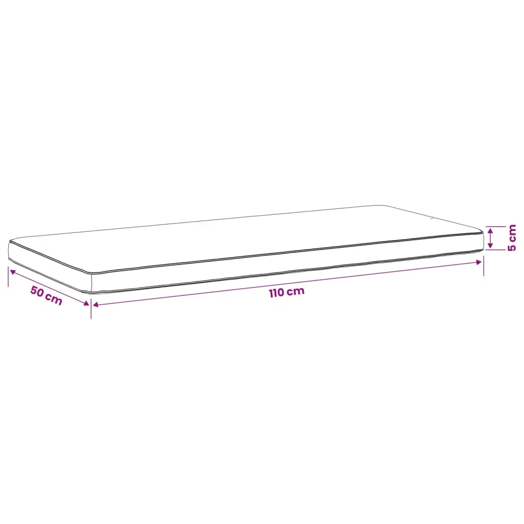 Cuscino per Panchina a 1 Pezzo VUGHT 100% Poliestere Blu Reale 951838