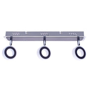 Plafoniera a barra LED 3 luci Milagro SOLE ML5490 nera