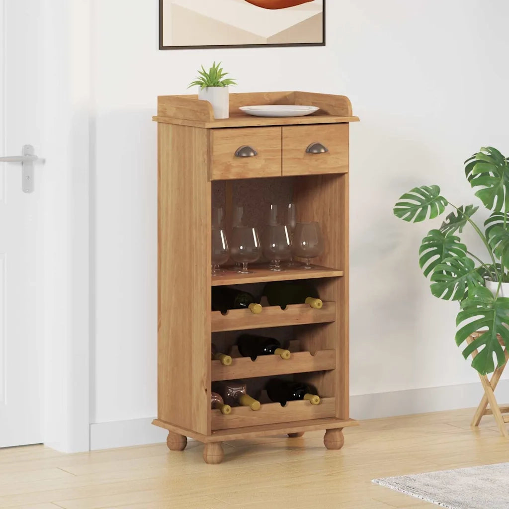 Mobile per vino ASKIM Cera di Miele 57 x 37 x 114 cm CFW2255313