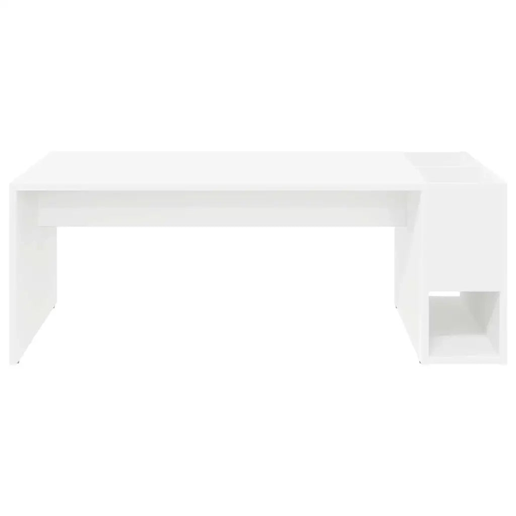 Tavolino da salotto | Tavolino da caff¨¨ | Tavolino da Soggiorno Bianco 101,5 x 50 x 37 cm Legno multistrato
