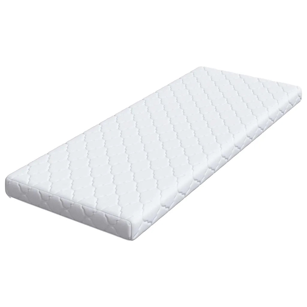 Materasso Bianco 80 x 200 cm Tessuto Jacquard