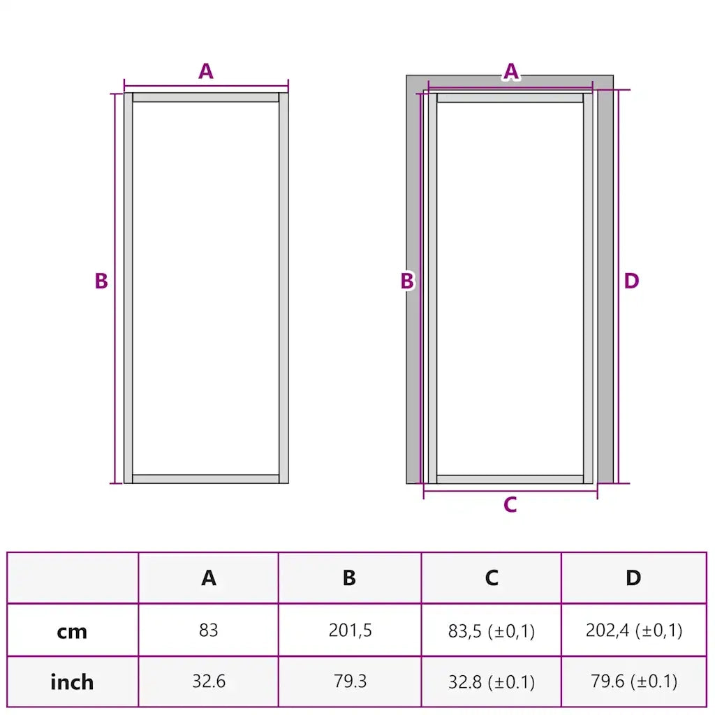 Porta Interna 83x201,5 cm Bianca in Vetro ESG e Alluminio 350573
