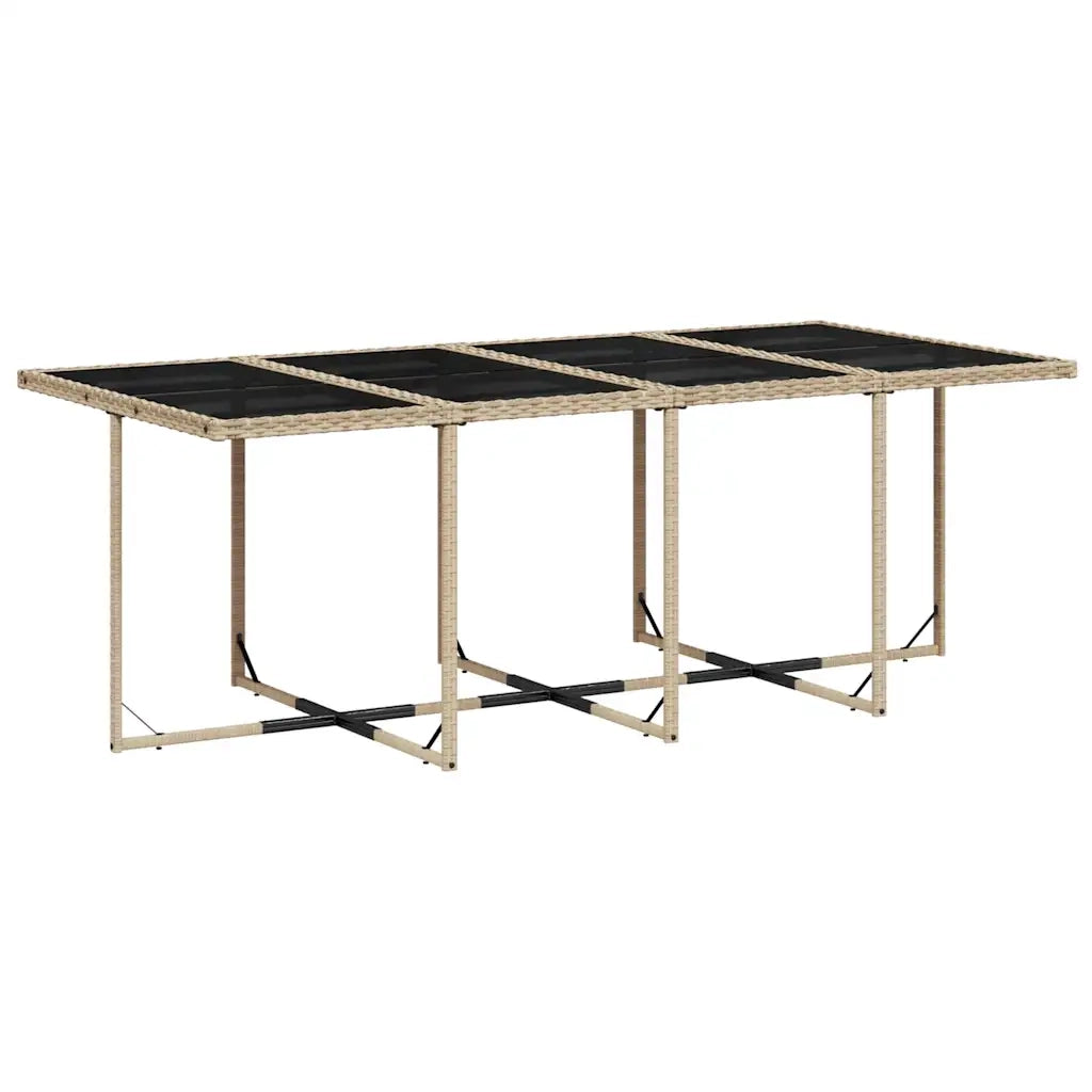 Set Pranzo da Giardino 13 pz con Cuscini Beige Misto Polyrattan 3211584