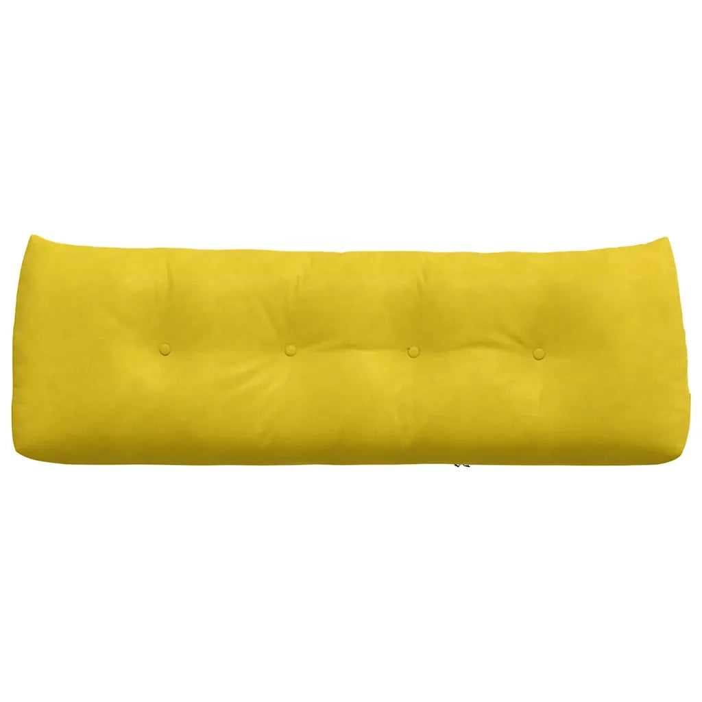 Cuscino per Schiena Giallo 140 x 24 x 50 cm Velluto 42014523
