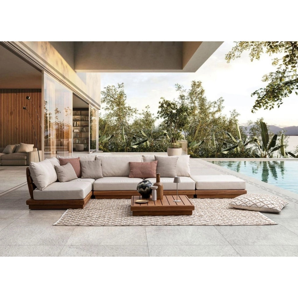Cuscino Chander Bianco-Naturale 80X80