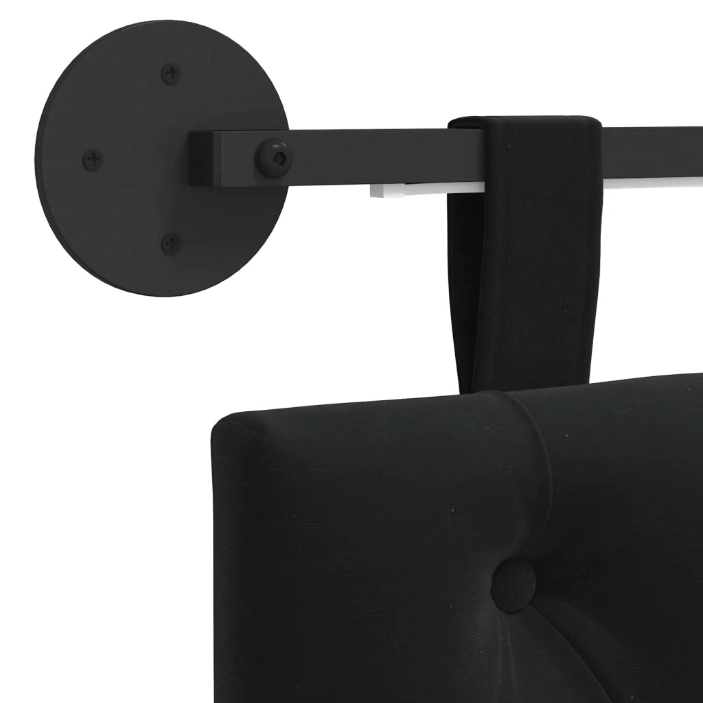 Testiera | Testata sospesa Con luce LED Nero Velluto