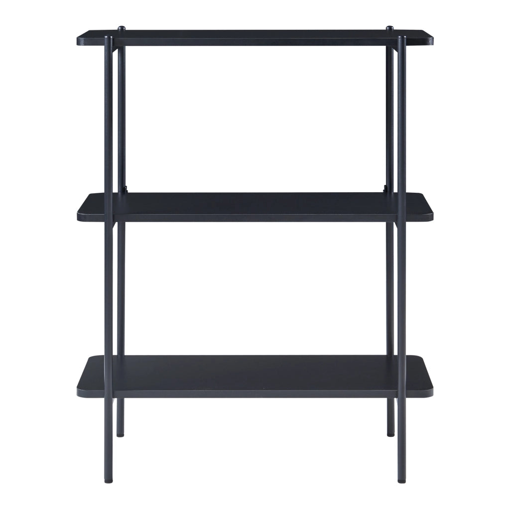 Scaffale Samnanger Libreria a 3 Ripiani - Nero [en.casa]