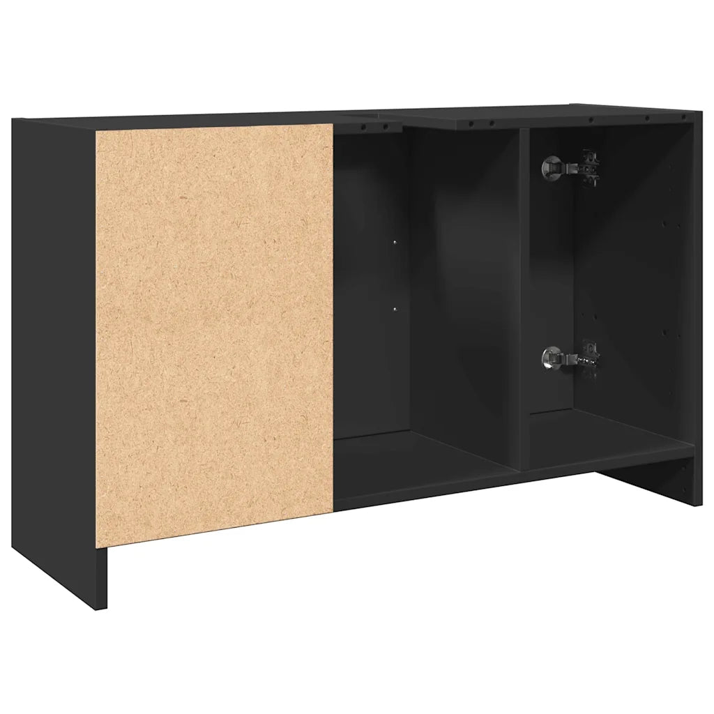 Mobile Lavabo Nero 90x29x55 cm in Truciolato 848123