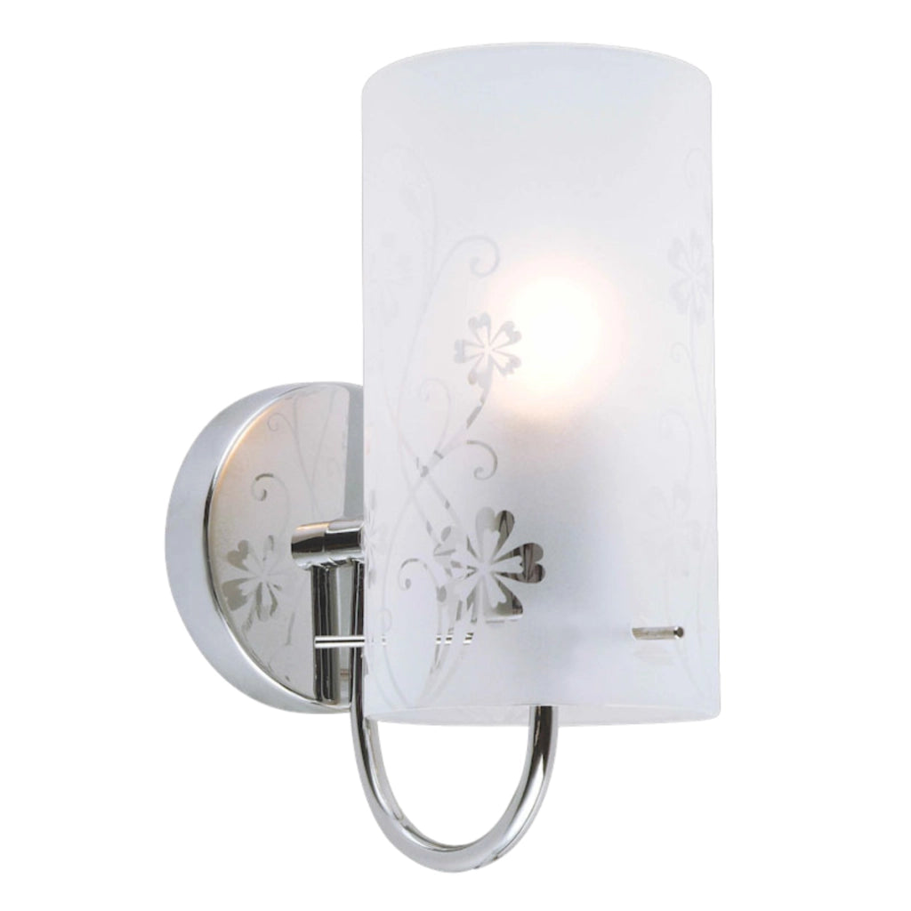 Applique Valve Italux cromata con diffusore latte E27