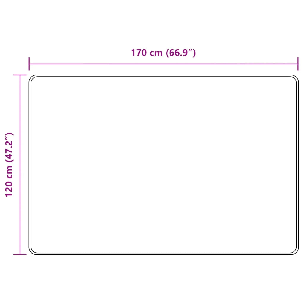 Runner Tappeto MARSA Beige 120 x 170 cm Poliestere e PVC 42023097