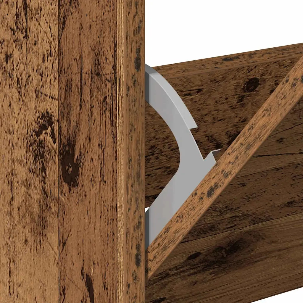 Mobile per scarpe con lo scaffale Legno vecchio 60 x 21 x 57 cm 869099