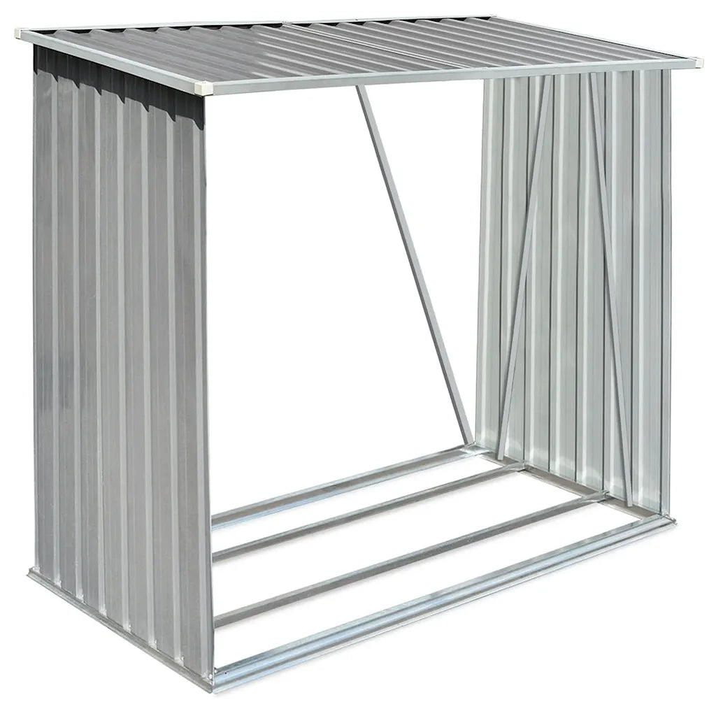 Capannone da Giardino in Acciaio Zincato Grigio 163x83x154 cm   cod mxl 73022