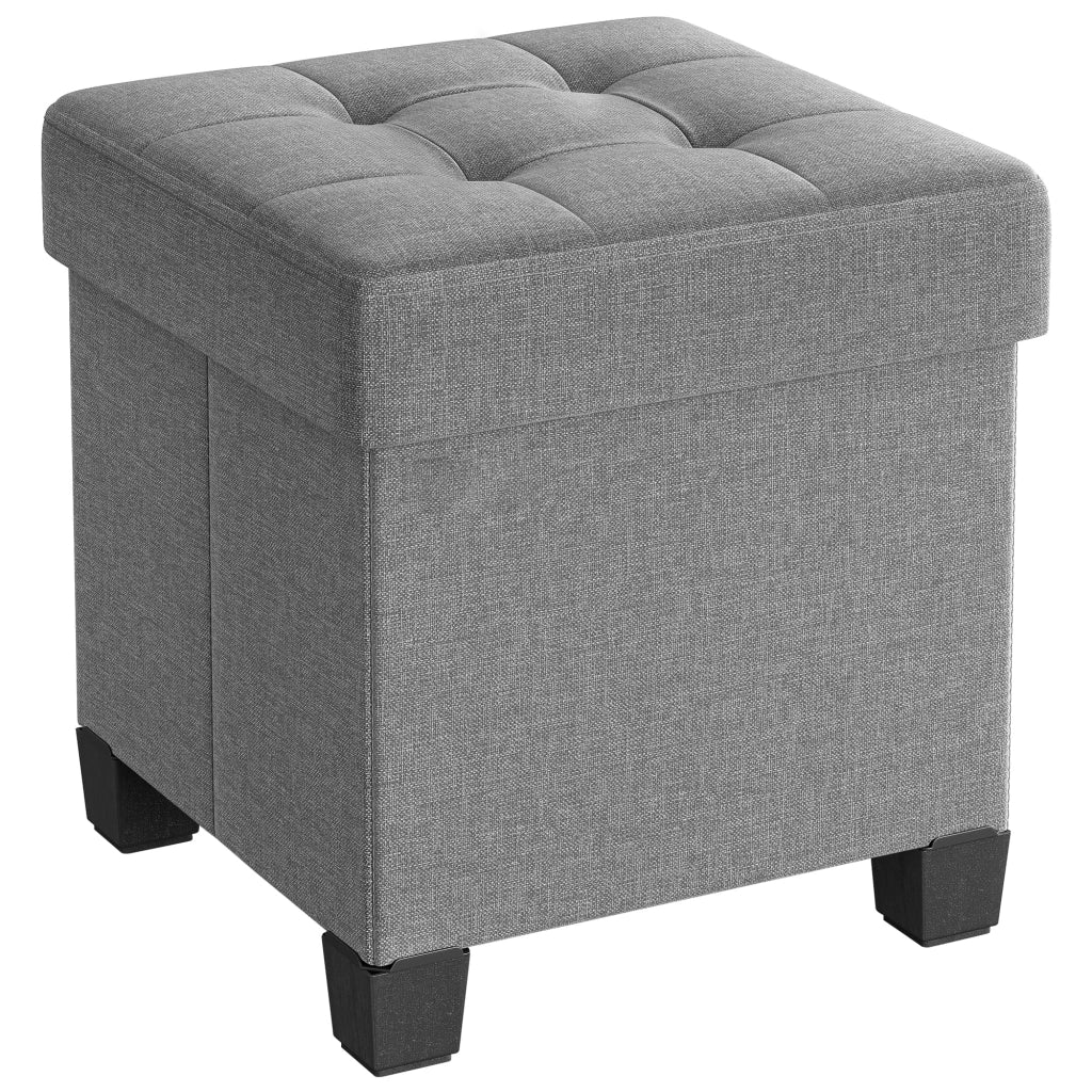 Valora PUFA - LSF014G02 Pouf contenitore grigio chiaro per camera da letto