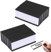 Etichette adesive 30 pezzi - Magnetizzate - Autoadesive - 7,5x2,5 cm - Con pellicola protettiva - Per ufficio/Archiviazione - Etichette magnetiche