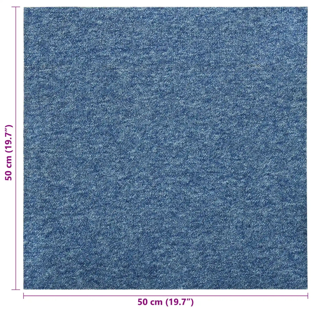 Tappeto 20 pz Blu 50 x 50 cm 100% Polipropilene