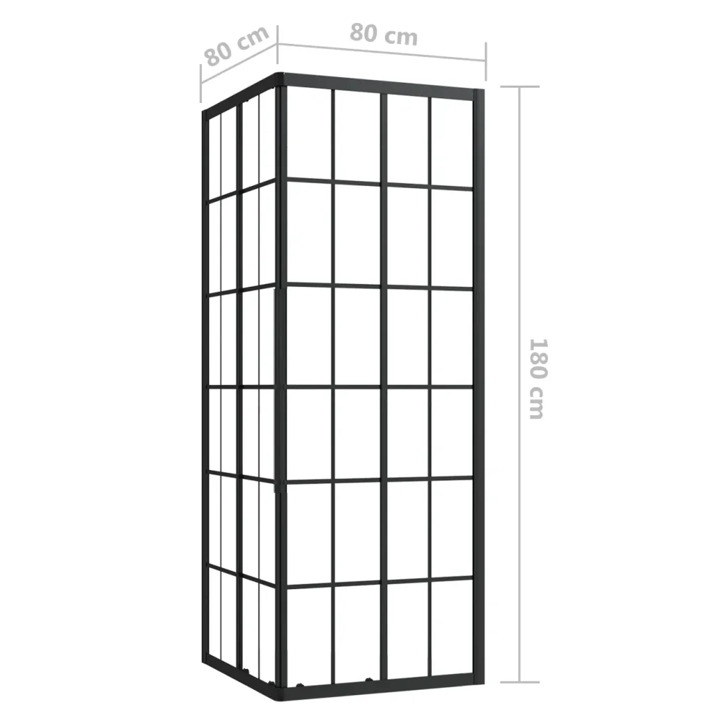 Cabina Doccia ESG 80x80x180 cm CFW4893628