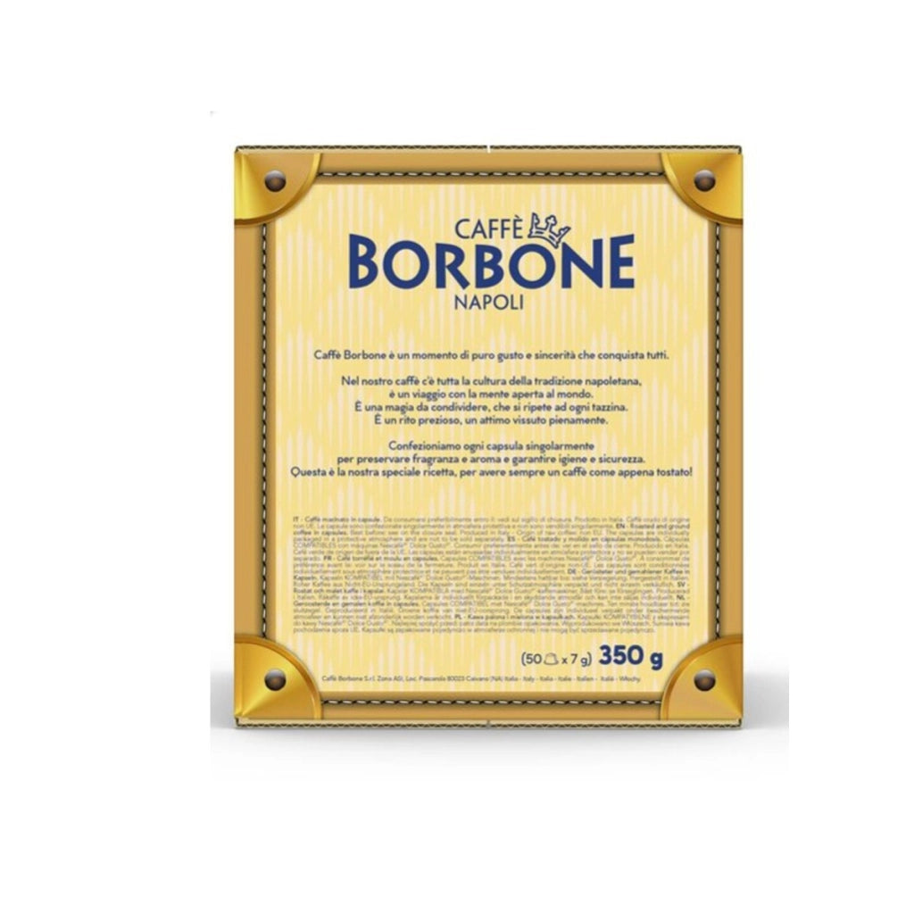 CAFFE BORBONE COMPATIBILI NESCAFÈ DOLCE GUSTO 50 CAPSULE CIALDE MISCELA NERA