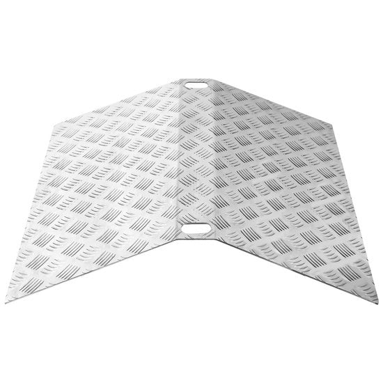 Aiuto di salita 100 x 70 x 10 cm - Alluminio - Piattaforma di salita Aiuto di salita Piattaforma di salita di aiuto - Aiuto di salita per rollatori e sedie a rotelle