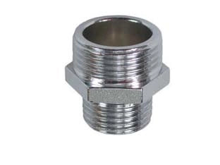 NIPLES RIDOTTO OTTONE CROMATO- - MM  1/2x 3/4 - 10 pezzi