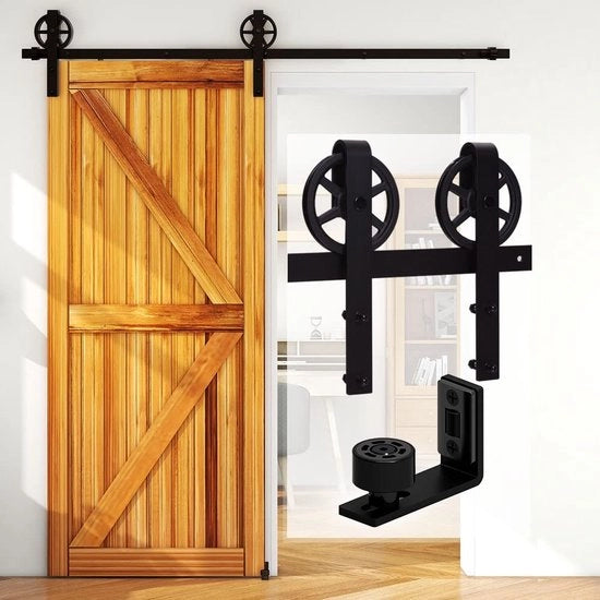 Sistema di apertura scorrevole con sistema di rail - Accessori di chiusura per porta scorrevole in soffitta