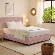 Bracknell, Letto Singolo Sfoderabile Made in Italy, Rosa