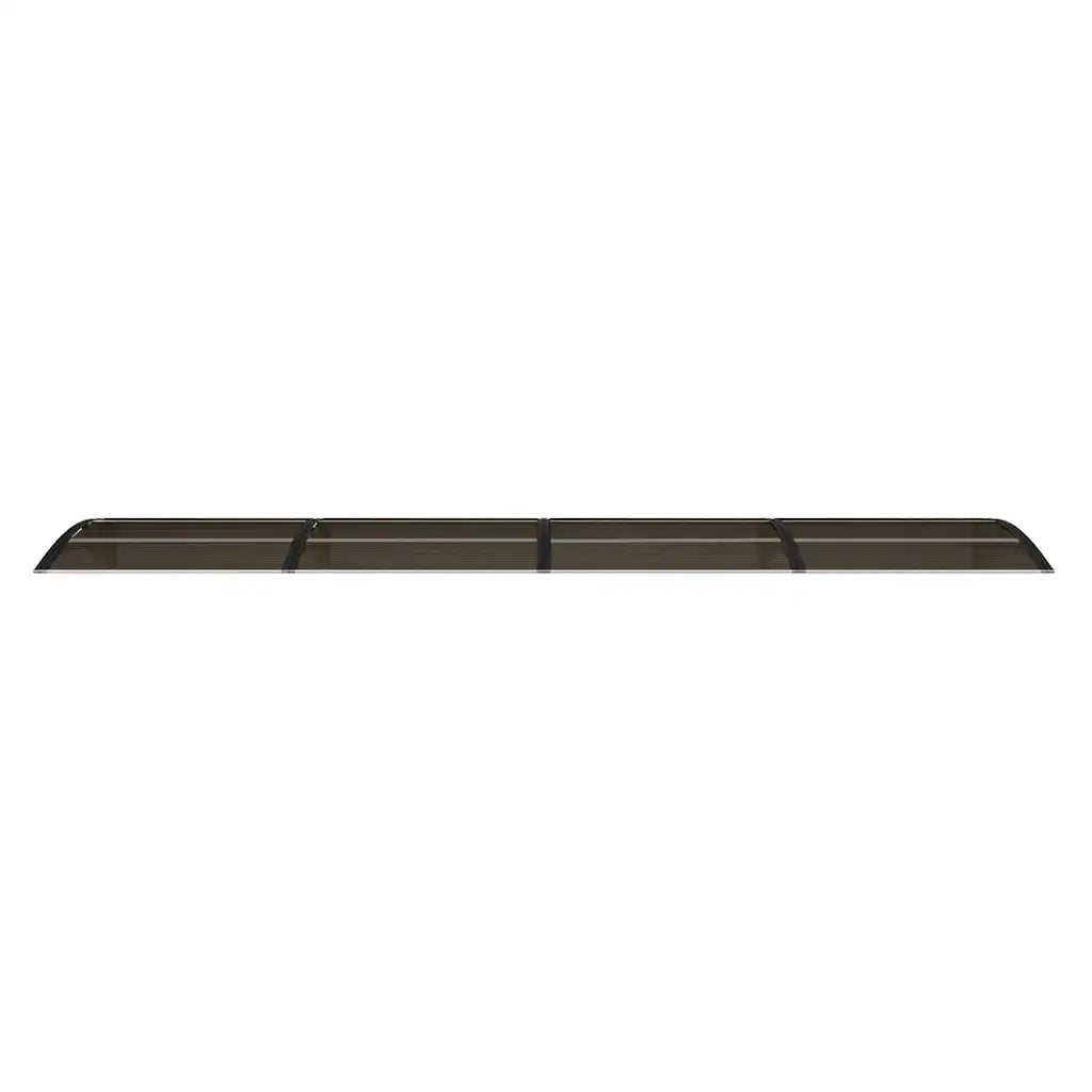 Tettoia per Porta Nera 400x75 cm Policarbonato 153599