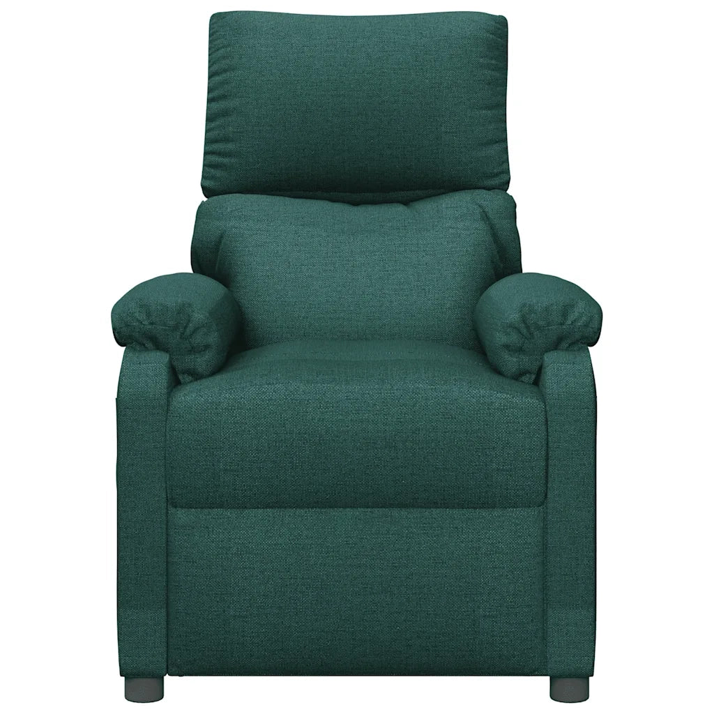Poltrona Massaggiante Verde Scuro in Tessuto 342464