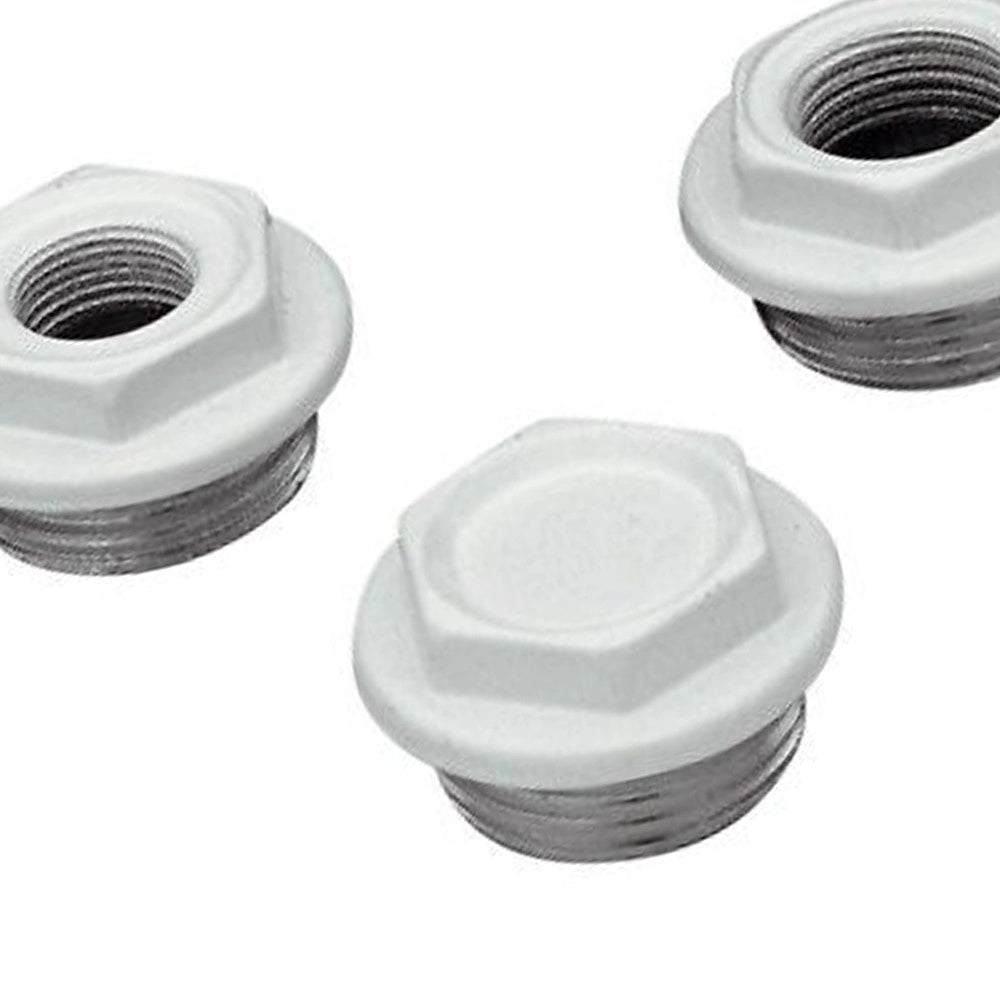Tappo verniciato white per radiatori in alluminio 1 pollice